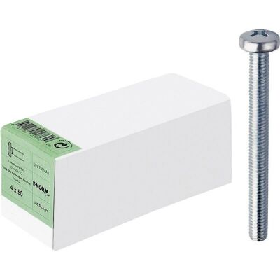 ENORM Tornillo de Acero Inoxidable M5 x 40 - Cabeza Cilíndrica - DIN 7985 ENORM Tornillo de Acero Inoxidable M5 x 40 - Cabeza Cilíndrica - DIN 7985
