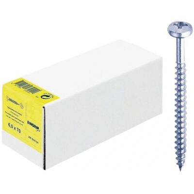 Tornillo aglomerado E-NORMpro - 4,5 x 50 mm Zincado - Pack de 500 Tornillo aglomerado E-NORMpro - 4,5 x 50 mm Zincado - Pack de 500