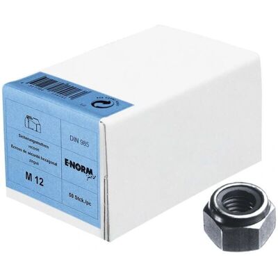 E-NORMPRO M24 Verzinkte Sicherungsmuttern - Packung zu 25 E-NORMPRO M24 Verzinkte Sicherungsmuttern - Packung zu 25