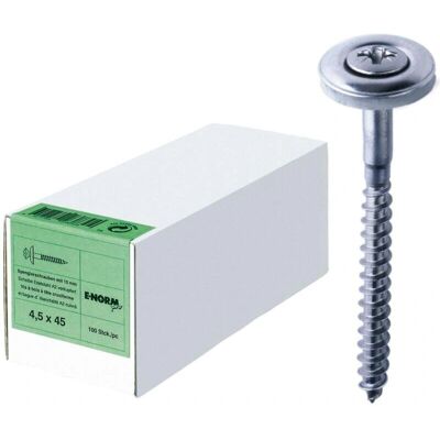 E-NORMpro Tornillo PZ de 24,5x45 mm Acero Inoxidable con Disco de 15 mm - Tornillo E-NORMpro Tornillo PZ de 24,5x45 mm Acero Inoxidable con Disco de 15 mm - Tornillo