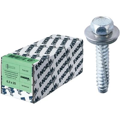 Tornillos de fachada acero inoxidable A2 BZ 6,3x75 mm Arandela Tornillos de fachada acero inoxidable A2 BZ 6,3x75 mm Arandela