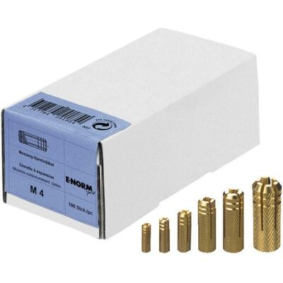 E-NORMpro M6 Messing-Spreizdübel - Für schwere Gegenstände E-NORMpro M6 Messing-Spreizdübel - Für schwere Gegenstände
