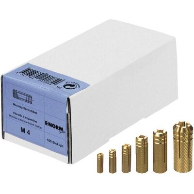 E-NORMpro Inserti in ottone M12 - 25 pezzi E-NORMpro Inserti in ottone M12 - 25 pezzi