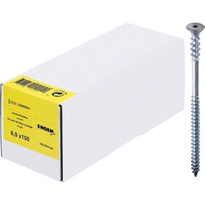 E-NORMpro Tornillo de ajuste zincado 6 x 130 mm - Tornillo E-NORMpro Tornillo de ajuste zincado 6 x 130 mm - Tornillo