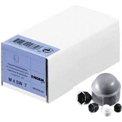 Tapa protectora gris M12 E-NORMPRO - Juego de cubiertas para tornillos hexagonales Tapa protectora gris M12 E-NORMPRO - Juego de cubiertas para tornillos hexagonales