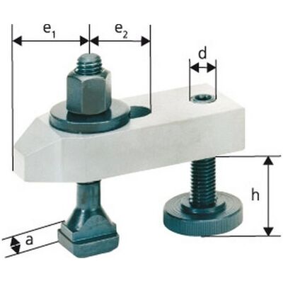 Marca M16 x 16 x 125 mm Soporte de sujeción ajustable - Soporte de sujeción Marca M16 x 16 x 125 mm Soporte de sujeción ajustable - Soporte de sujeción