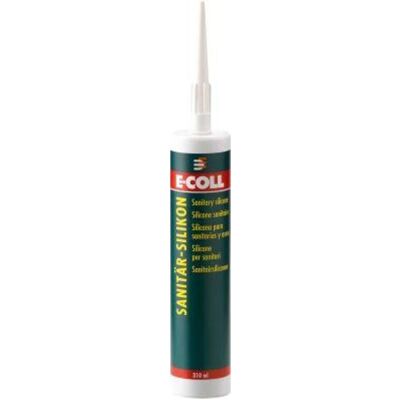 E-COLL Silicone Sanitaire - Transparent 310ml pour joints - Publicité E-COLL Silicone Sanitaire - Transparent 310ml pour joints - Publicité