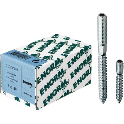 E-NORMpro Tornillo de acción - Acero galvanizado, 120mm, M10 - Cabeza hexagonal interior - 100 unidades E-NORMpro Tornillo de acción - Acero galvanizado, 120mm, M10 - Cabeza hexagonal interior - 100 unidades