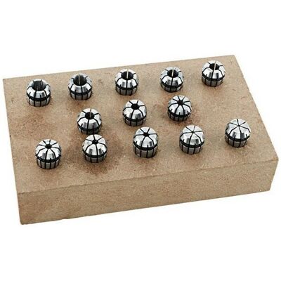 Set di Pinze ER25 - Capacità 2-16 mm - 15 Pezzi Set di Pinze ER25 - Capacità 2-16 mm - 15 Pezzi