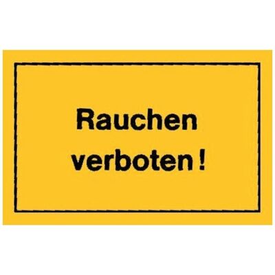 Verbotsschild - 250x150mm - Rauchen verboten Verbotsschild - 250x150mm - Rauchen verboten