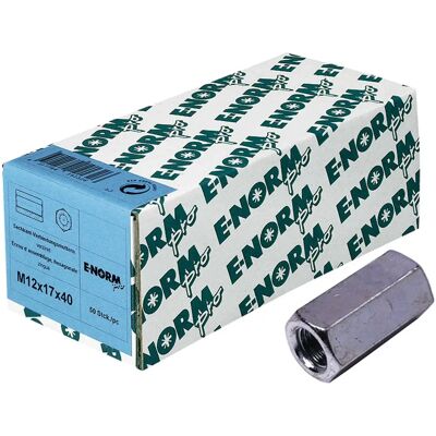 Écrou hexagonal galvanisé 4.8 - M20 x 50 x 30 mm - E-NORMpro - Publicité Écrou hexagonal galvanisé 4.8 - M20 x 50 x 30 mm - E-NORMpro - Publicité