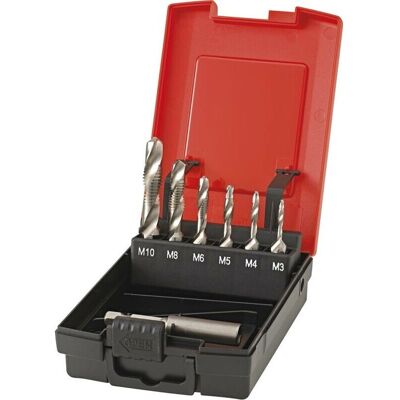Juego brocas HSS M3-10 - Taladro, Roscar y Desbarbado Juego brocas HSS M3-10 - Taladro, Roscar y Desbarbado