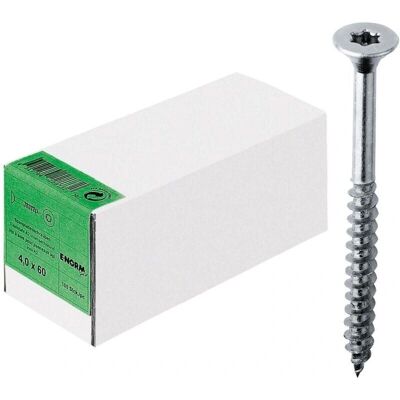 Tornillos de acero inoxidable E-NORMpro - 6x100/60 - Cabeza avellanada Tornillos de acero inoxidable E-NORMpro - 6x100/60 - Cabeza avellanada