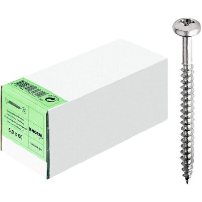 Vis pour aggloméré en acier inox NORMpro - 4,5x25mm - Pack de 200 - Publicité Vis pour aggloméré en acier inox NORMpro - 4,5x25mm - Pack de 200 - Publicité
