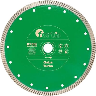 Lama diamantata Fortis Turbo Ø 230mm - Disco di taglio in diamante per cemento e pietra Lama diamantata Fortis Turbo Ø 230mm - Disco di taglio in diamante per cemento e pietra