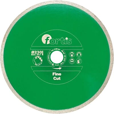 Fortis Diamant-Trennscheibe 23cm - Fein Schnitt für Fliesen Fortis Diamant-Trennscheibe 23cm - Fein Schnitt für Fliesen