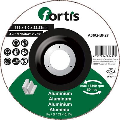 Accessorio per smerigliatrice Fortis 4317784704946 - Curvato, 180mm, 6mm, Alluminio Accessorio per smerigliatrice Fortis 4317784704946 - Curvato, 180mm, 6mm, Alluminio