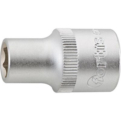 Fortis Set di bussole - 13 mm, cromo, 40 mm, acciaio al vanadio - Set di bussole Fortis Set di bussole - 13 mm, cromo, 40 mm, acciaio al vanadio - Set di bussole