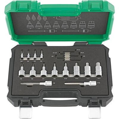 Fortis 4317784707015 Schraubenzieher-Set - 19-teilig, chromiert, Stahlklingen Fortis 4317784707015 Schraubenzieher-Set - 19-teilig, chromiert, Stahlklingen