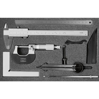 Fortis Messlehre, Messzeug Satz 7 teilig - Mechaniker-Set Fortis Messlehre, Messzeug Satz 7 teilig - Mechaniker-Set