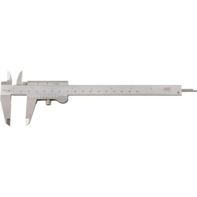 Fortis 4317784717557 calibro - Senza parallasse, 150mm, 1/50, 1/1000, Acciaio inox Fortis 4317784717557 calibro - Senza parallasse, 150mm, 1/50, 1/1000, Acciaio inox