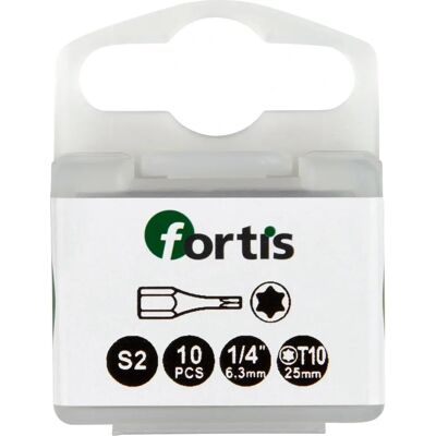Fortis 4317784729260 punte di cacciavite - 10 pezzi Fortis 4317784729260 punte di cacciavite - 10 pezzi