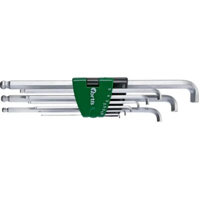 Set di Chiavi a Lesso Fortis - 9 pezzi, 1,5-10mm Set di Chiavi a Lesso Fortis - 9 pezzi, 1,5-10mm