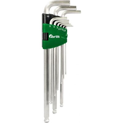 Fortis 4317784729468 Set di chiavi a L - 9 pezzi Fortis 4317784729468 Set di chiavi a L - 9 pezzi