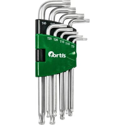 Fortis Set di cacciaviti angolari 9 pezzi - Chiavi esagonali Fortis Set di cacciaviti angolari 9 pezzi - Chiavi esagonali