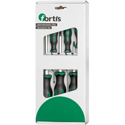 Fortis Modelo 4317784730143 Juego de destornilladores 6 piezas con tapa de impacto Fortis Modelo 4317784730143 Juego de destornilladores 6 piezas con tapa de impacto