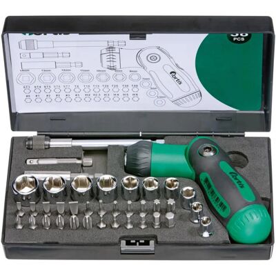 Fortis Steckschlüssel-Set - Ratschen und Bits Fortis Steckschlüssel-Set - Ratschen und Bits