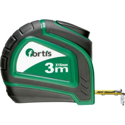 Metro a nastro Fortis 4317784730495 - Custodia resistente agli urti - Cintura in acciaio giallo - Stampato su entrambi i lati - Ritorno automatico della cinghia - Gancio finale rivettato - Clip per cintura Metro a nastro Fortis 4317784730495 - Custodia resistente agli urti - Cintura in acciaio giallo - Stampato su entrambi i lati - Ritorno automatico della cinghia - Gancio finale rivettato - Clip per cintura
