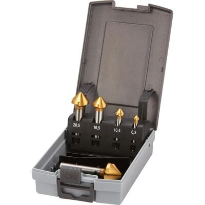 Fortis Fresa de desbarbar - 5 piezas - 6,3-25mm - Accesorio para router/trimmer Fortis Fresa de desbarbar - 5 piezas - 6,3-25mm - Accesorio para router/trimmer