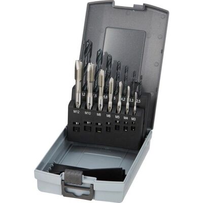 Set de Macho de Roscar Fortis D371 / 376B - M3-M12, Blanco Set de Macho de Roscar Fortis D371 / 376B - M3-M12, Blanco