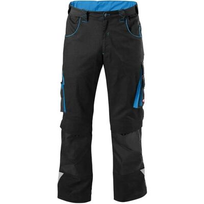 Pantalones de trabajo Fortis - Negro/Turquesa - Talla 33 Pantalones de trabajo Fortis - Negro/Turquesa - Talla 33