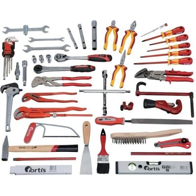 Set di attrezzi idraulici Fortis - 53 pezzi Set di attrezzi idraulici Fortis - 53 pezzi
