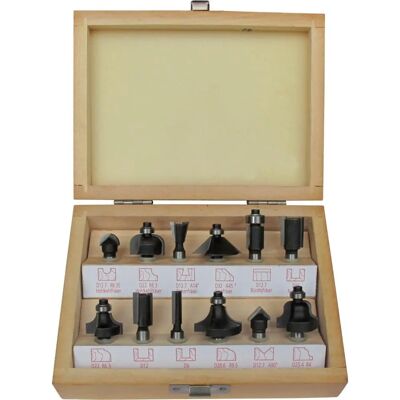 Fortis 4317784769082 Fräser - 12 Stück Set für Holz Fortis 4317784769082 Fräser - 12 Stück Set für Holz