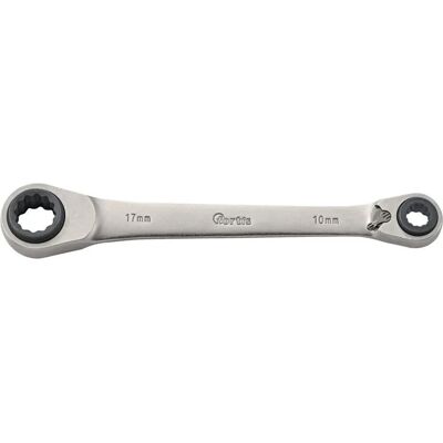 Fortis Quadro-Ratschenschlüssel 10 x 13/17 x 19 mm - Wrench Fortis Quadro-Ratschenschlüssel 10 x 13/17 x 19 mm - Wrench