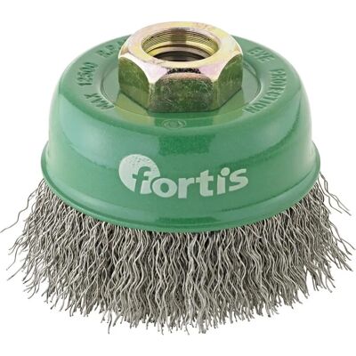 Fortis Ruota in Filo M14 - Acciaio Inox, 80mm - Pulizia e Lucidatura Fortis Ruota in Filo M14 - Acciaio Inox, 80mm - Pulizia e Lucidatura