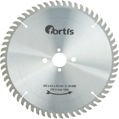 Fortis 4317784784856 Kreissägeblatt - 250mm, 60 Zähne Fortis 4317784784856 Kreissägeblatt - 250mm, 60 Zähne