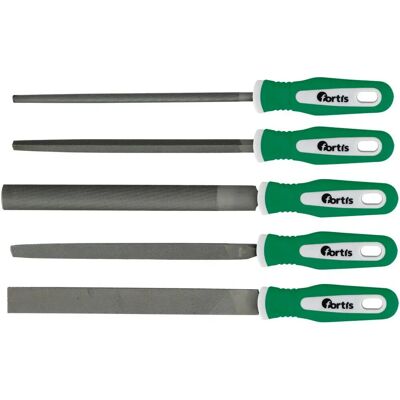 Fortis 4317784787116 Juego de limas y escofina - Set de taller - 5 piezas Fortis 4317784787116 Juego de limas y escofina - Set de taller - 5 piezas