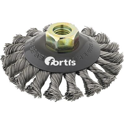 Fortis M14 Stahl Drahtrad - Heavy Duty für Rost, Farbe, Zunder - 100mm Fortis M14 Stahl Drahtrad - Heavy Duty für Rost, Farbe, Zunder - 100mm