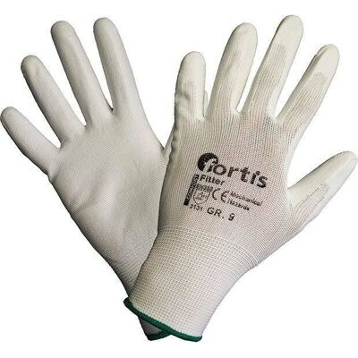 Guanti Fortis Modello 9 (a 10) Bianchi - Guanti Guanti Fortis Modello 9 (a 10) Bianchi - Guanti