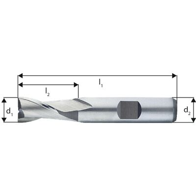 Fresa scanalatrice Forum D327D K TiAlN - Corto, 2mm, Acciaio Fresa scanalatrice Forum D327D K TiAlN - Corto, 2mm, Acciaio