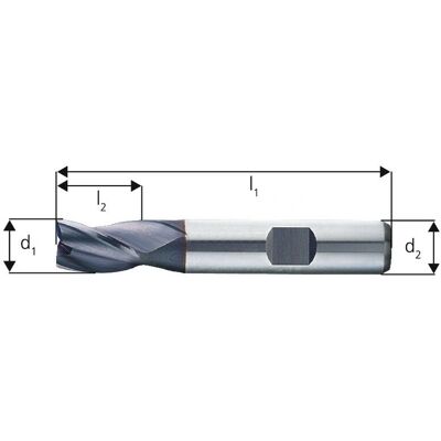 Forum D1 E8 8,0 mm Fresa per scanalature - Utensile di fresatura Forum D1 E8 8,0 mm Fresa per scanalature - Utensile di fresatura
