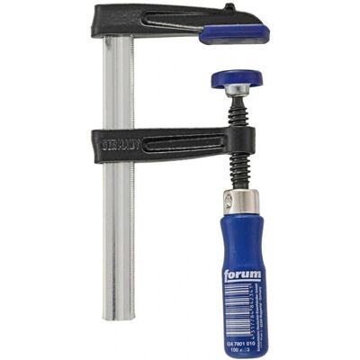 Abrazadera de hierro maleable Forum - Capacidad 500 mm - Alcance 120 mm - Corredera 35x11 mm Abrazadera de hierro maleable Forum - Capacidad 500 mm - Alcance 120 mm - Corredera 35x11 mm