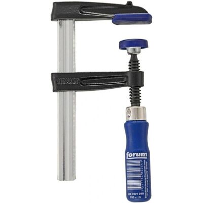 Abrazadera de hierro fundido maleable Forum - Capacidad 800mm, Alcance 120mm, Corredera 35x11mm Abrazadera de hierro fundido maleable Forum - Capacidad 800mm, Alcance 120mm, Corredera 35x11mm