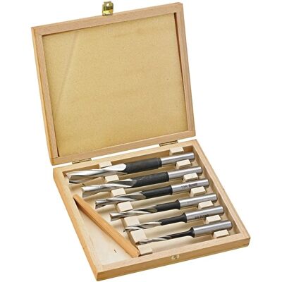 Set di 6 Punte per Fori Oblunghi - Utensile per Carpenteria Set di 6 Punte per Fori Oblunghi - Utensile per Carpenteria