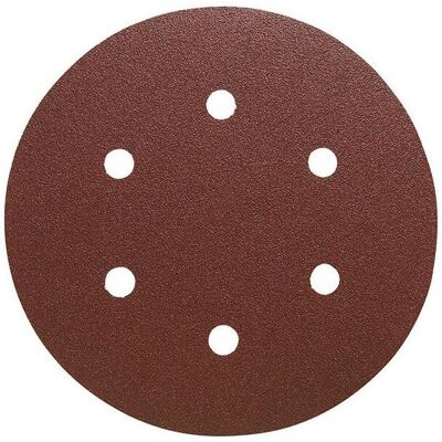 Disco de lija con velcro 150mm - Acero y madera Disco de lija con velcro 150mm - Acero y madera