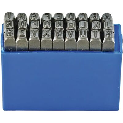 Forum - Stempelset für Buchstaben - 10mm - A-Z - DIN 1451 Forum - Stempelset für Buchstaben - 10mm - A-Z - DIN 1451